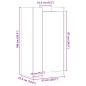 vidaXL Schuhschrank Braun Eichen-Optik 52x37,5x100 cm Holzwerkstoff vidaXL Schuhschrank Braun Eichen-Optik 52x37,5x100 cm Holzwerkstoff