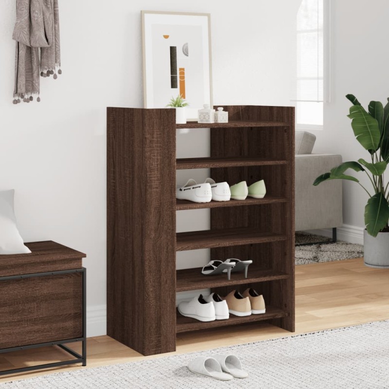 vidaXL Schuhschrank Braun Eichen-Optik 74,5x37,5x100 cm Holzwerkstoff vidaXL Schuhschrank Braun Eichen-Optik 74,5x37,5x100 cm Holzwerkstoff