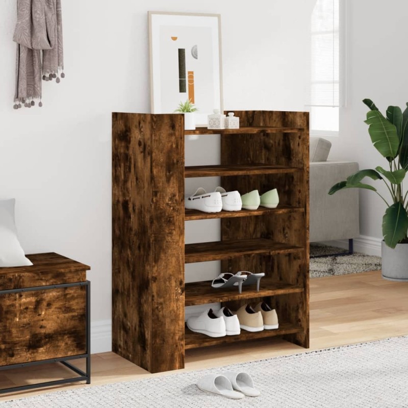 vidaXL Schuhschrank Räuchereiche 74,5x37,5x100 cm Holzwerkstoff vidaXL Schuhschrank Räuchereiche 74,5x37,5x100 cm Holzwerkstoff