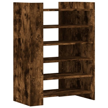 vidaXL Schuhschrank Räuchereiche 74,5x37,5x100 cm Holzwerkstoff