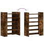 vidaXL Schuhschrank Räuchereiche 74,5x37,5x100 cm Holzwerkstoff vidaXL Schuhschrank Räuchereiche 74,5x37,5x100 cm Holzwerkstoff