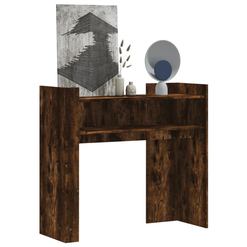 vidaXL Konsolentisch Räuchereiche 100x35x90 cm Holzwerkstoff vidaXL Konsolentisch Räuchereiche 100x35x90 cm Holzwerkstoff