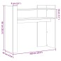 vidaXL Konsolentisch Räuchereiche 100x35x90 cm Holzwerkstoff vidaXL Konsolentisch Räuchereiche 100x35x90 cm Holzwerkstoff