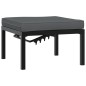 vidaXL 3-tlg. Garten-Sofagarnitur mit Kissen Schwarz Aluminium vidaXL 3-tlg. Garten-Sofagarnitur mit Kissen Schwarz Aluminium