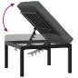 vidaXL 3-tlg. Garten-Sofagarnitur mit Kissen Schwarz Aluminium vidaXL 3-tlg. Garten-Sofagarnitur mit Kissen Schwarz Aluminium