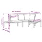 vidaXL 3-tlg. Garten-Sofagarnitur mit Kissen Schwarz Aluminium vidaXL 3-tlg. Garten-Sofagarnitur mit Kissen Schwarz Aluminium
