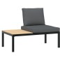 vidaXL 7-tlg. Garten-Sofagarnitur mit Kissen Schwarz Aluminium vidaXL 7-tlg. Garten-Sofagarnitur mit Kissen Schwarz Aluminium