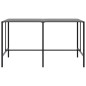 vidaXL Bartisch Schwarz 200x100x110 cm Pulverbeschichteter Stahl vidaXL Bartisch Schwarz 200x100x110 cm Pulverbeschichteter Stahl