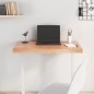 Tischplatte Hellbraun 80x60x6 cm Massivholz Eiche Behandelt Tischplatte Hellbraun 80x60x6 cm Massivholz Eiche Behandelt