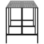 vidaXL Bartisch Schwarz 200x100x110 cm Pulverbeschichteter Stahl vidaXL Bartisch Schwarz 200x100x110 cm Pulverbeschichteter Stahl