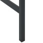 vidaXL Bartisch Schwarz 200x100x110 cm Pulverbeschichteter Stahl vidaXL Bartisch Schwarz 200x100x110 cm Pulverbeschichteter Stahl