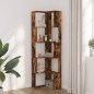 vidaXL Eck-Bücherregal 5 Böden Räuchereiche 50x50x179 cm Holzwerkstoff vidaXL Eck-Bücherregal 5 Böden Räuchereiche 50x50x179 cm Holzwerkstoff