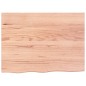 Tischplatte Hellbraun 80x60x6 cm Massivholz Eiche Behandelt Tischplatte Hellbraun 80x60x6 cm Massivholz Eiche Behandelt