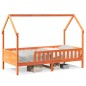 vidaXL Kinderbett Hausbett Wachsbraun 90x190 cm Massivholz Kiefer vidaXL Kinderbett Hausbett Wachsbraun 90x190 cm Massivholz Kiefer