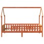 vidaXL Kinderbett Hausbett Wachsbraun 90x190 cm Massivholz Kiefer vidaXL Kinderbett Hausbett Wachsbraun 90x190 cm Massivholz Kiefer