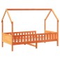 vidaXL Kinderbett Hausbett Wachsbraun 90x190 cm Massivholz Kiefer vidaXL Kinderbett Hausbett Wachsbraun 90x190 cm Massivholz Kiefer