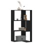 vidaXL Eck-Bücherregal 3 Böden Schwarz 50x50x102 cm Holzwerkstoff vidaXL Eck-Bücherregal 3 Böden Schwarz 50x50x102 cm Holzwerkstoff