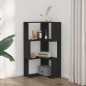 vidaXL Eck-Bücherregal 3 Böden Schwarz 50x50x102 cm Holzwerkstoff vidaXL Eck-Bücherregal 3 Böden Schwarz 50x50x102 cm Holzwerkstoff