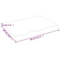 Tischplatte Hellbraun 80x60x6 cm Massivholz Eiche Behandelt Tischplatte Hellbraun 80x60x6 cm Massivholz Eiche Behandelt