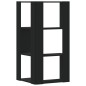 vidaXL Eck-Bücherregal 3 Böden Schwarz 50x50x102 cm Holzwerkstoff vidaXL Eck-Bücherregal 3 Böden Schwarz 50x50x102 cm Holzwerkstoff