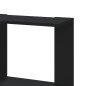 vidaXL Eck-Bücherregal 3 Böden Schwarz 50x50x102 cm Holzwerkstoff vidaXL Eck-Bücherregal 3 Böden Schwarz 50x50x102 cm Holzwerkstoff