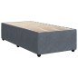 vidaXL Boxspringbett mit Matratze Dunkelgrau 80x200 cm Samt vidaXL Boxspringbett mit Matratze Dunkelgrau 80x200 cm Samt