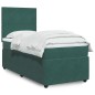 vidaXL Boxspringbett mit Matratze Dunkelgrün 80x200 cm Samt vidaXL Boxspringbett mit Matratze Dunkelgrün 80x200 cm Samt