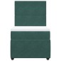 vidaXL Boxspringbett mit Matratze Dunkelgrün 80x200 cm Samt vidaXL Boxspringbett mit Matratze Dunkelgrün 80x200 cm Samt