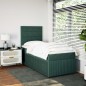 vidaXL Boxspringbett mit Matratze Dunkelgrün 80x200 cm Samt vidaXL Boxspringbett mit Matratze Dunkelgrün 80x200 cm Samt