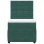 vidaXL Boxspringbett mit Matratze Dunkelgrün 80x200 cm Samt vidaXL Boxspringbett mit Matratze Dunkelgrün 80x200 cm Samt