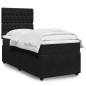 vidaXL Boxspringbett mit Matratze Schwarz 80x200 cm Samt vidaXL Boxspringbett mit Matratze Schwarz 80x200 cm Samt