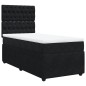 vidaXL Boxspringbett mit Matratze Schwarz 80x200 cm Samt vidaXL Boxspringbett mit Matratze Schwarz 80x200 cm Samt
