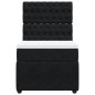 vidaXL Boxspringbett mit Matratze Schwarz 80x200 cm Samt vidaXL Boxspringbett mit Matratze Schwarz 80x200 cm Samt