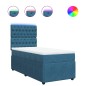 vidaXL Boxspringbett mit Matratze Blau 80x200 cm Samt vidaXL Boxspringbett mit Matratze Blau 80x200 cm Samt