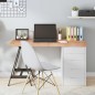 Tischplatte Hellbraun 120x60x6 cm Massivholz Eiche Behandelt Tischplatte Hellbraun 120x60x6 cm Massivholz Eiche Behandelt
