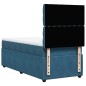 vidaXL Boxspringbett mit Matratze Blau 80x200 cm Samt vidaXL Boxspringbett mit Matratze Blau 80x200 cm Samt