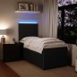 vidaXL Boxspringbett mit Matratze Schwarz 90x190 cm Samt vidaXL Boxspringbett mit Matratze Schwarz 90x190 cm Samt