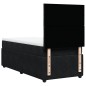 vidaXL Boxspringbett mit Matratze Schwarz 90x190 cm Samt vidaXL Boxspringbett mit Matratze Schwarz 90x190 cm Samt