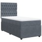 vidaXL Boxspringbett mit Matratze Dunkelgrau 90x190 cm Samt vidaXL Boxspringbett mit Matratze Dunkelgrau 90x190 cm Samt