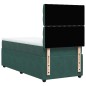 vidaXL Boxspringbett mit Matratze Dunkelgrün 90x190 cm Samt vidaXL Boxspringbett mit Matratze Dunkelgrün 90x190 cm Samt
