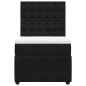 vidaXL Boxspringbett mit Matratze Schwarz 90x190 cm Samt vidaXL Boxspringbett mit Matratze Schwarz 90x190 cm Samt