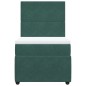 vidaXL Boxspringbett mit Matratze Dunkelgrün 90x200 cm Samt vidaXL Boxspringbett mit Matratze Dunkelgrün 90x200 cm Samt