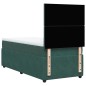 vidaXL Boxspringbett mit Matratze Dunkelgrün 90x200 cm Samt vidaXL Boxspringbett mit Matratze Dunkelgrün 90x200 cm Samt