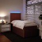 vidaXL Boxspringbett mit Matratze Rosa 90x200 cm Samt vidaXL Boxspringbett mit Matratze Rosa 90x200 cm Samt