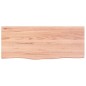 Tischplatte Hellbraun 100x40x4 cm Massivholz Eiche Behandelt Tischplatte Hellbraun 100x40x4 cm Massivholz Eiche Behandelt