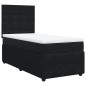 vidaXL Boxspringbett mit Matratze Schwarz 90x200 cm Samt vidaXL Boxspringbett mit Matratze Schwarz 90x200 cm Samt