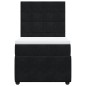 vidaXL Boxspringbett mit Matratze Schwarz 90x200 cm Samt vidaXL Boxspringbett mit Matratze Schwarz 90x200 cm Samt