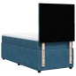 vidaXL Boxspringbett mit Matratze Blau 90x200 cm Samt vidaXL Boxspringbett mit Matratze Blau 90x200 cm Samt