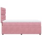 vidaXL Boxspringbett mit Matratze Rosa 90x200 cm Samt vidaXL Boxspringbett mit Matratze Rosa 90x200 cm Samt