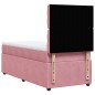 vidaXL Boxspringbett mit Matratze Rosa 90x200 cm Samt vidaXL Boxspringbett mit Matratze Rosa 90x200 cm Samt